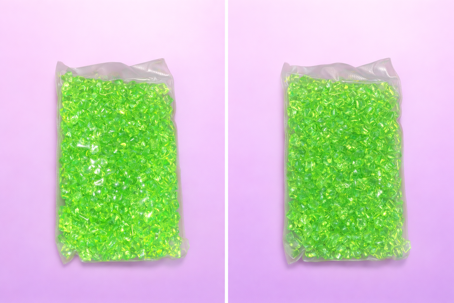 Bright Green Faux Ice