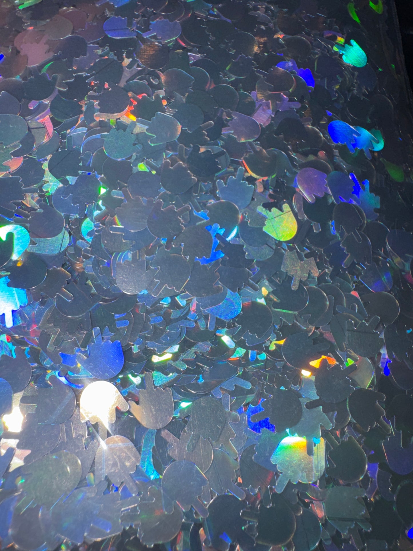 Middle Finger - shaped glitter