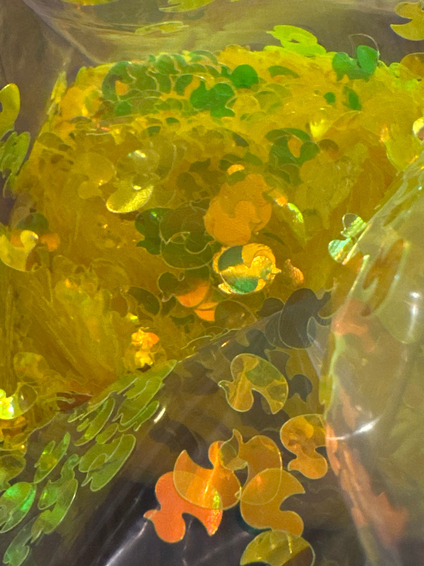 Rubber ducky - shaped glitter