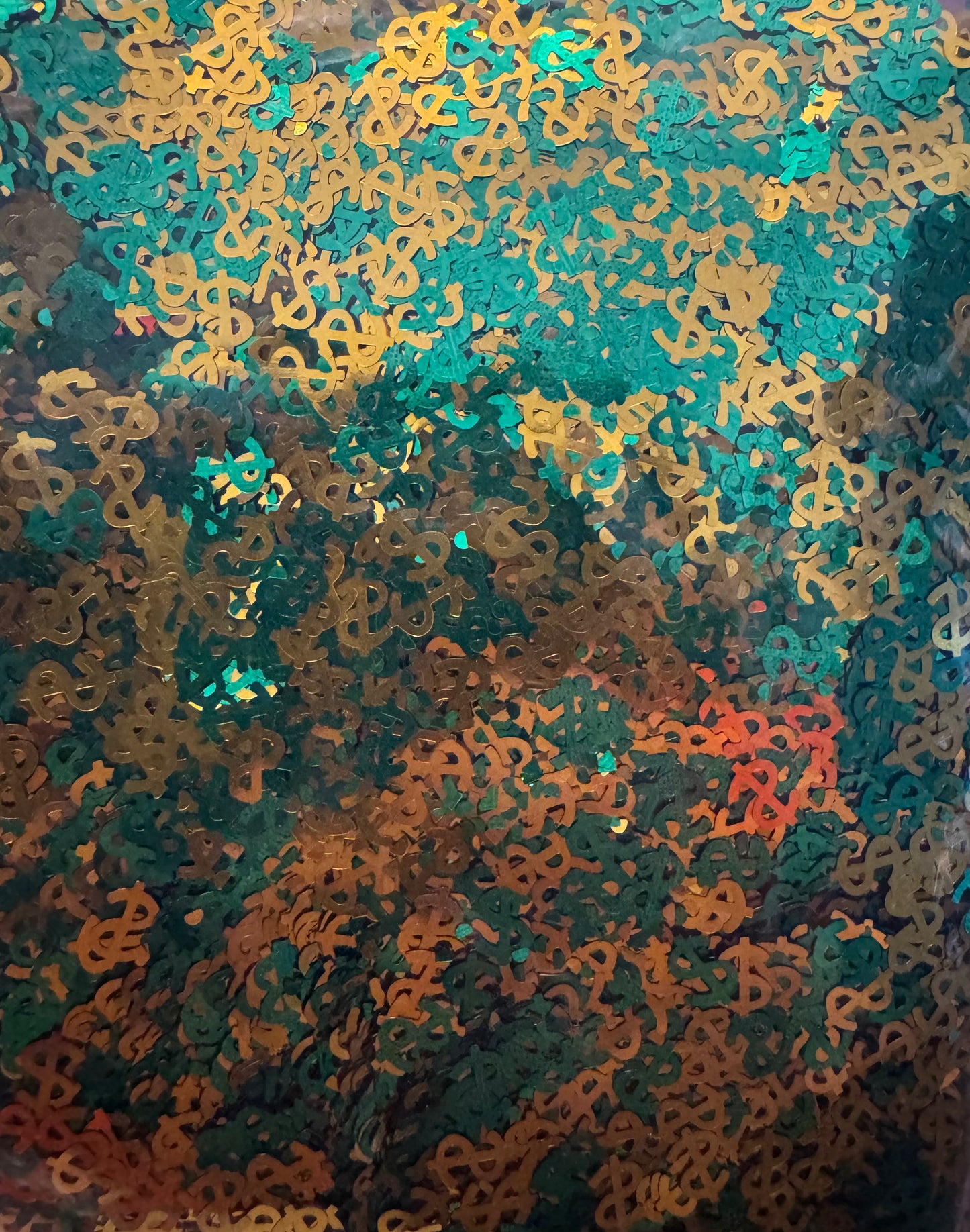 Money sign - Shaped Glitter