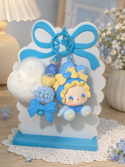Emma - Blue/Yellow Keychain