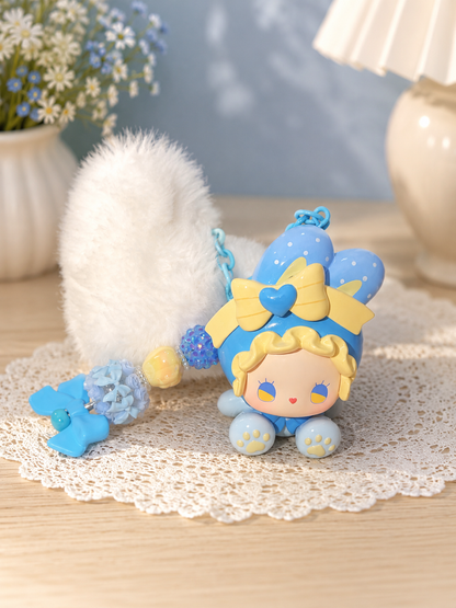 Emma - Blue/Yellow Keychain