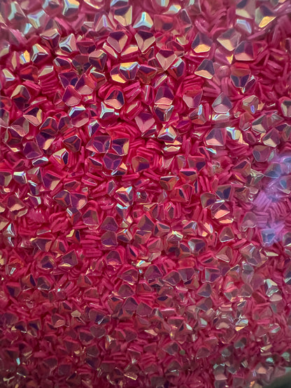 Rose Quartz Pebble - 3d shaped glitter