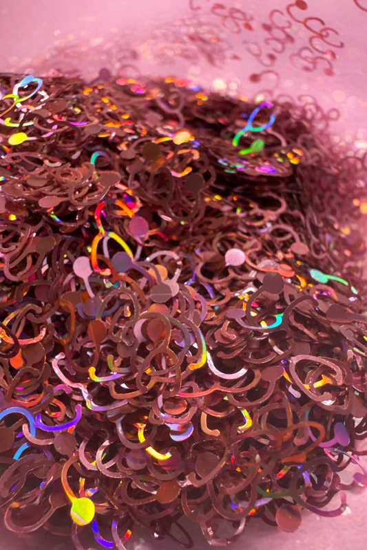 Stethoscope - shaped glitter