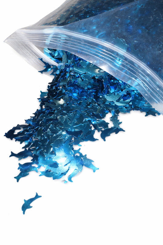 Dolphin - shaped glitter