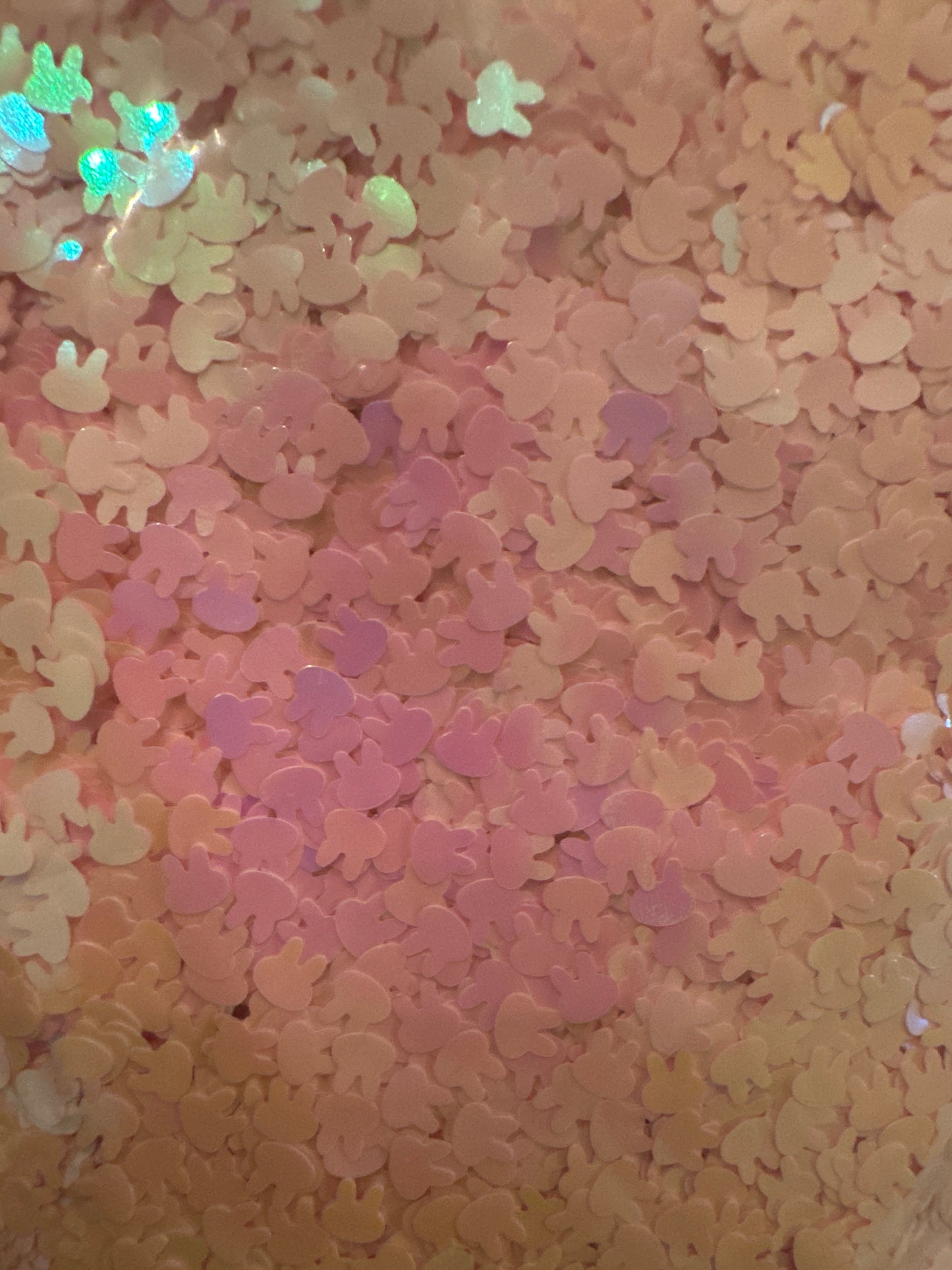 Bunny - shaped glitter
