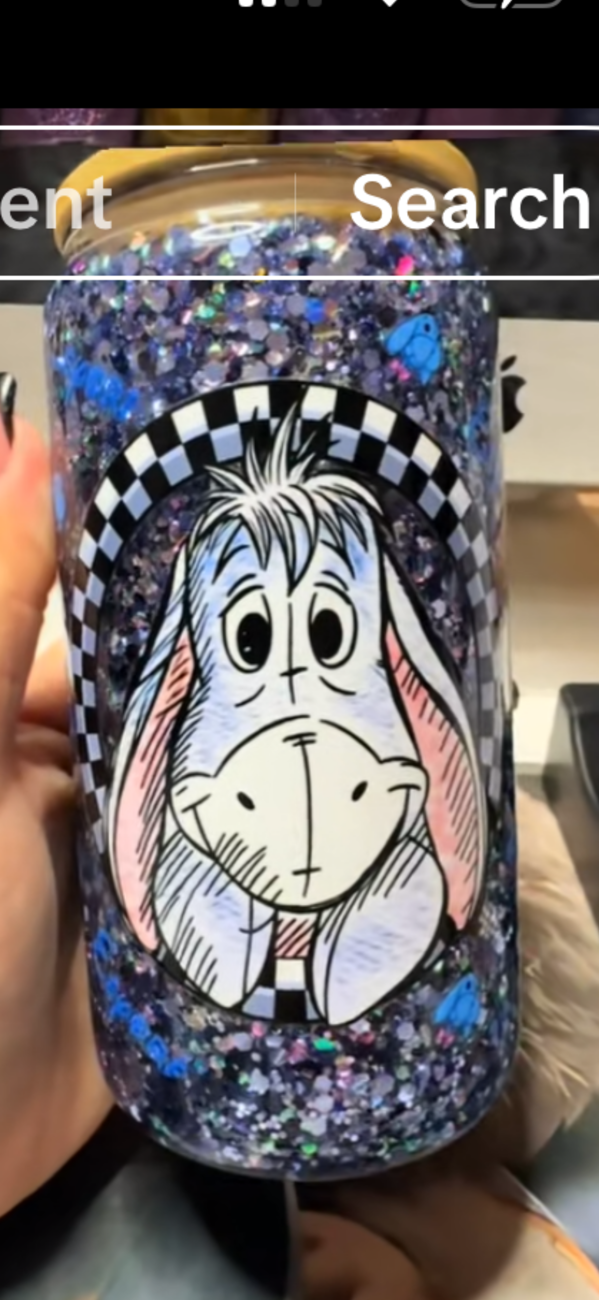 Premade Eeyore - 16oz Glass
