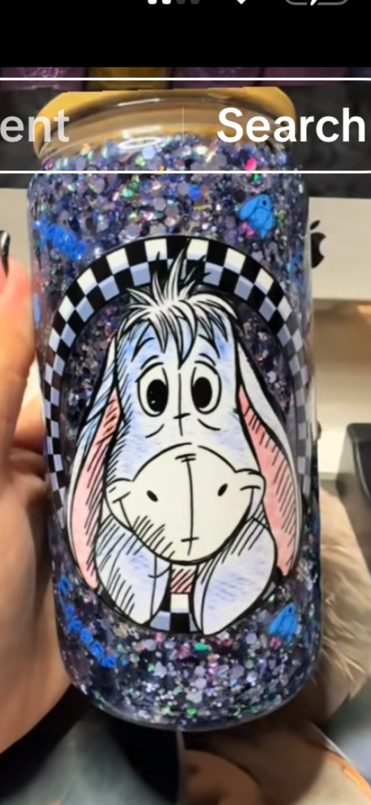 Premade Eeyore - 16oz Glass