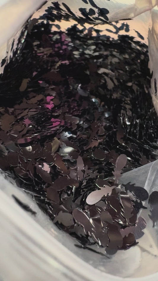 Feather - Shaped Glitter